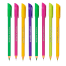 Econo Castle Multi Color Body Pencil Pen - Black Ink - 1 Box image