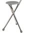 Elderly Folding Walking Stick Chair for Elderly Aluminum Walker Seat Walking Stick with Old People 2 in 1 Walking/Seat - stick (Any Colour) image