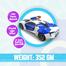 Police Battery Operated Vehicle Car Toy (battery_police_car_diamond_white) image
