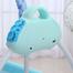 Electric Cradle Crib Baby Shaker Rocking Chair Baby Bed Swing primi Blue colour image