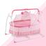 Electric Cradle Crib Baby Shaker Rocking Chair Baby Bed Swing primi pink colour image