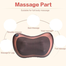 Electric Infrared Heating Kneading Neck Shoulder Back Body Spa Massage Pillow, Car Chair Shiatsu Massager image