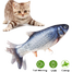 Electric Moving Fish Cat Toy Realistic Plush Simulation Electric Wagging Fish Cat Toy Catnip Kicker Toys Funny Interactive Pets Pillow Chew Bite Kick Supplies for Cat Kitten Kitty (Carp) image