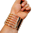 Elegant Silver Tone Cuff Bracelet With Pearl Embellishments 1Pcs image