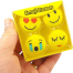 Emoji Pencil Erasers Yellow Color For Children - 4pcs (Pack of One) image
