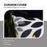 Exclusive Cushion Cover, Black, Yellow, Ash 20x12 Inch image