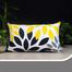Exclusive Cushion Cover, Black, Yellow, Ash 20x12 Inch image