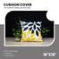 Exclusive Cushion Cover, Black, Yellow, Ash 18x18 Inch image