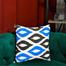 Exclusive Cushion Cover Blue And Black 14 x14 Inch image