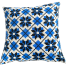 Exclusive Cushion Cover Blue And Black 14x14 Inch image