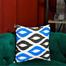 Exclusive Cushion Cover Blue And Black 18x18 Inch image