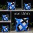Exclusive Cushion Cover, Blue And Black 16x16 Inch Set of 5 image