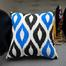 Exclusive Cushion Cover Blue And Black 18x18 Inch image