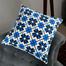 Exclusive Cushion Cover Blue And Black 18x18 Inch image