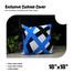 Exclusive Cushion Cover, Blue And Black 18x18 Inch image