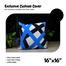 Exclusive Cushion Cover, Blue And Black 16x16 Inch image