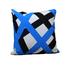 Exclusive Cushion Cover, Blue And Black 14x14 Inch image