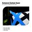 Exclusive Cushion Cover, Blue And Black 16x16 Inch image