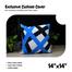 Exclusive Cushion Cover, Blue And Black 14x14 Inch image