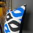 Exclusive Cushion Cover Blue And Black 18x18 Inch image