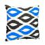Exclusive Cushion Cover Blue And Black 20x12 Inch image