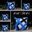Exclusive Cushion Cover, Blue And Black 20x20 Inch Set of 5 image