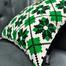 Exclusive Cushion Cover Green And Black 20x20 Inch image