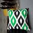 Exclusive Cushion Cover Green And Black 20x12 Inch image