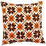 Exclusive Cushion Cover, Orange And Black 18x18 Inch image