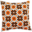 Exclusive Cushion Cover, Orange And Black 16x16 Inch image