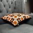 Exclusive Cushion Cover, Orange And Black 14x 14 Inch image