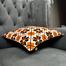 Exclusive Cushion Cover, Orange And Black 20x20 Inch image