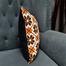 Exclusive Cushion Cover, Orange And Black 18x18 Inch image