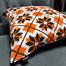 Exclusive Cushion Cover, Orange And Black 14x 14 Inch image