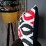 Exclusive Cushion Cover, Red And Black 14x14 Inch image