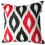 Exclusive Cushion Cover, Red And Black 14x14 Inch image