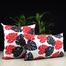 Exclusive Cushion Cover, Red And Black 14x14 Set of 5 image