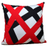 Exclusive Cushion Cover, Red And Black 20x20 Inch Set of 5 image