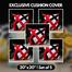 Exclusive Cushion Cover, Red And Black 20x20 Inch Set of 5 image