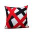 Exclusive Cushion Cover, Red And Black 20x20 Inch image