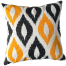 Exclusive Cushion Cover, Yellow And Black 22x22 Inch image