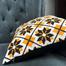 Exclusive Cushion Cover, Yellow And Black 14x14 Inch image