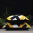 Exclusive Cushion Cover, Yellow And Black 20x20 Inch Set of 5 image