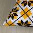 Exclusive Cushion Cover, Yellow And Black 20x20 Inch image