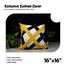 Exclusive Cushion Cover, Yellow And Black 16x16 Inch image