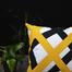 Exclusive Cushion Cover, Yellow And Black 16x16 Inch image