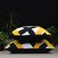 Exclusive Cushion Cover, Yellow And Black 16x16 Inch image
