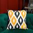 Exclusive Cushion Cover, Yellow And Black 14x14 Inch image