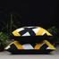 Exclusive Cushion Cover, Yellow And Black 18x18 Inch Set of 5 image