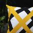 Exclusive Cushion Cover, Yellow And Black 20x20 Inch image